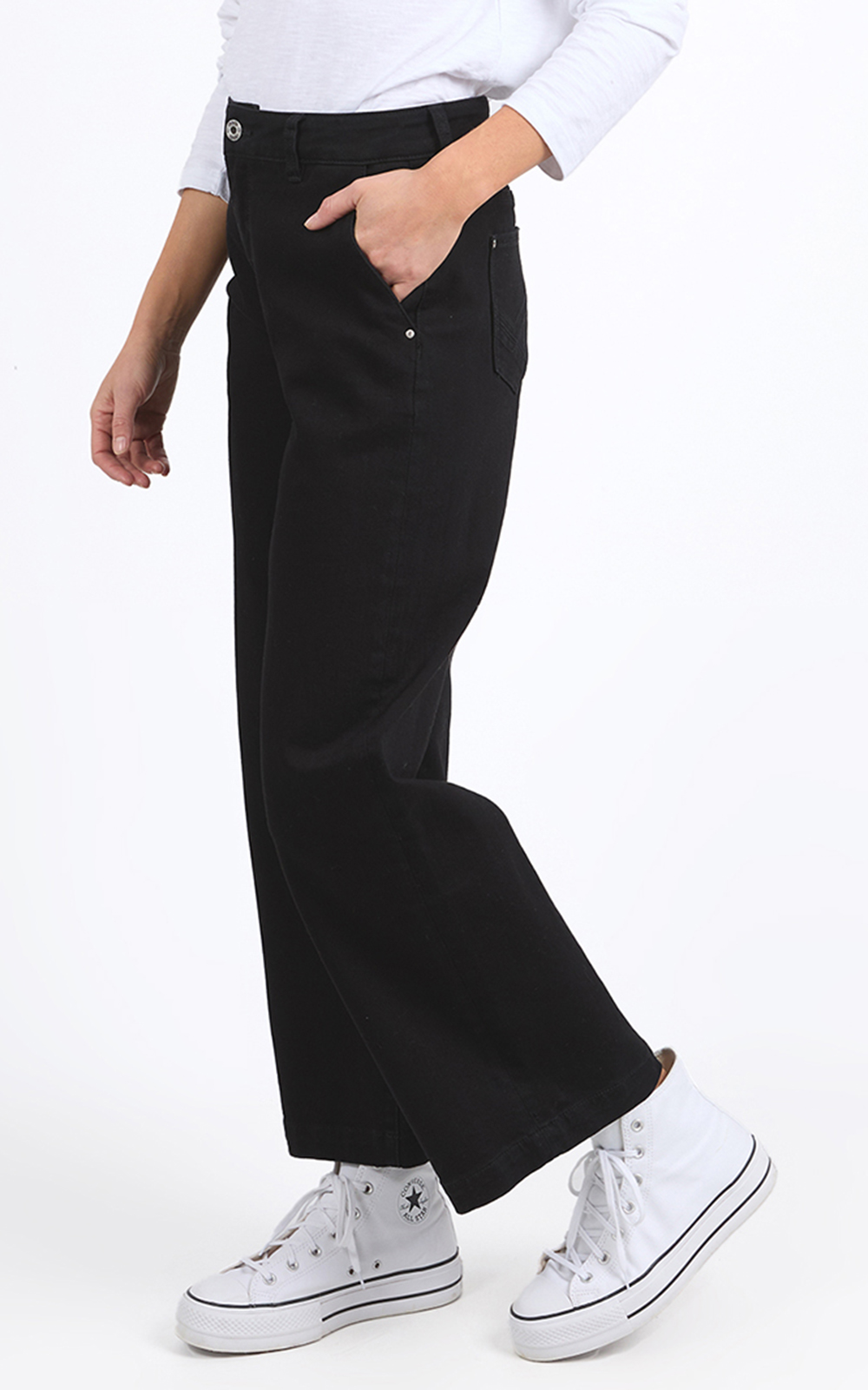 Izzy Wide Leg Jean  product photo.
