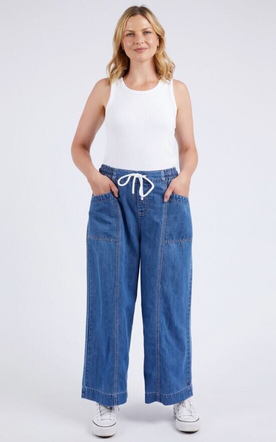 Alora Wide Leg Jean product photo.