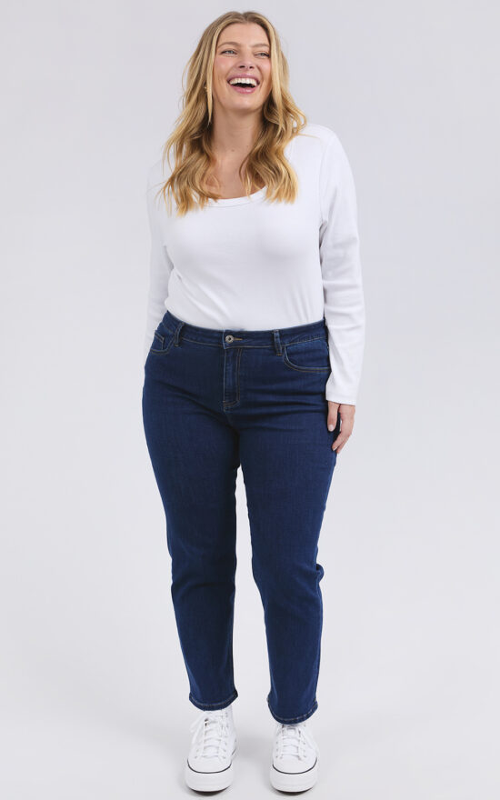 Ada Straight Leg Ankle Jean product photo.