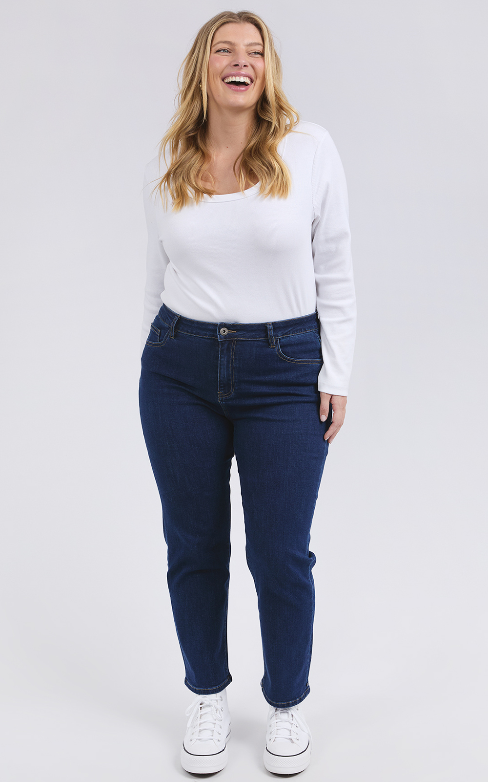 Ada Straight Leg Ankle Jean product photo.