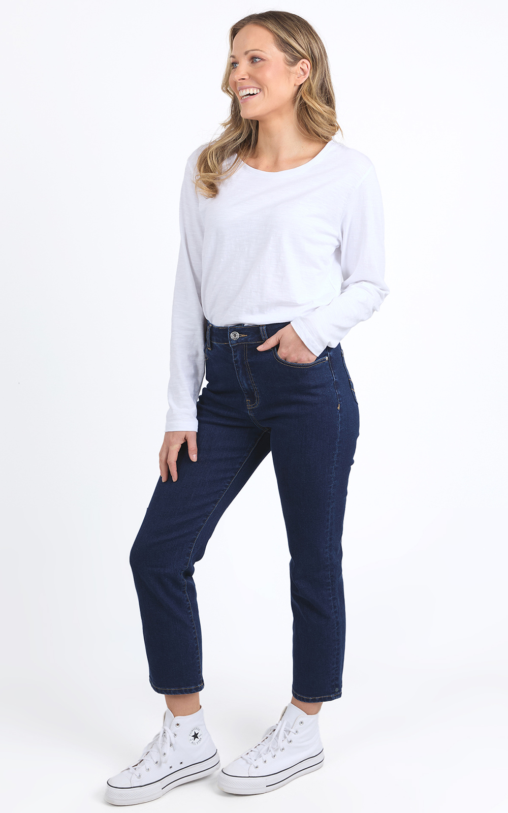 Ada Straight Leg Ankle Jean product photo.
