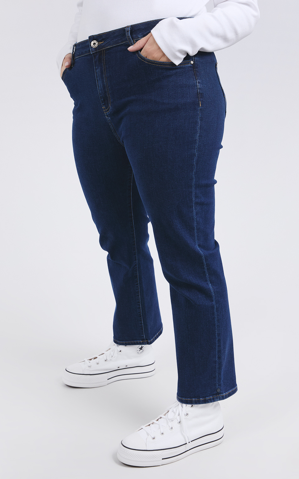 Ada Straight Leg Ankle Jean product photo.
