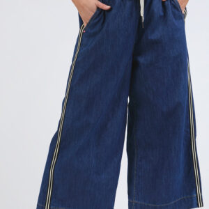 Greta Wide Leg Pant W Side Tape
