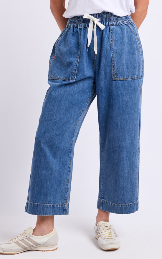 Greta Slim Leg Denim Pant product photo.