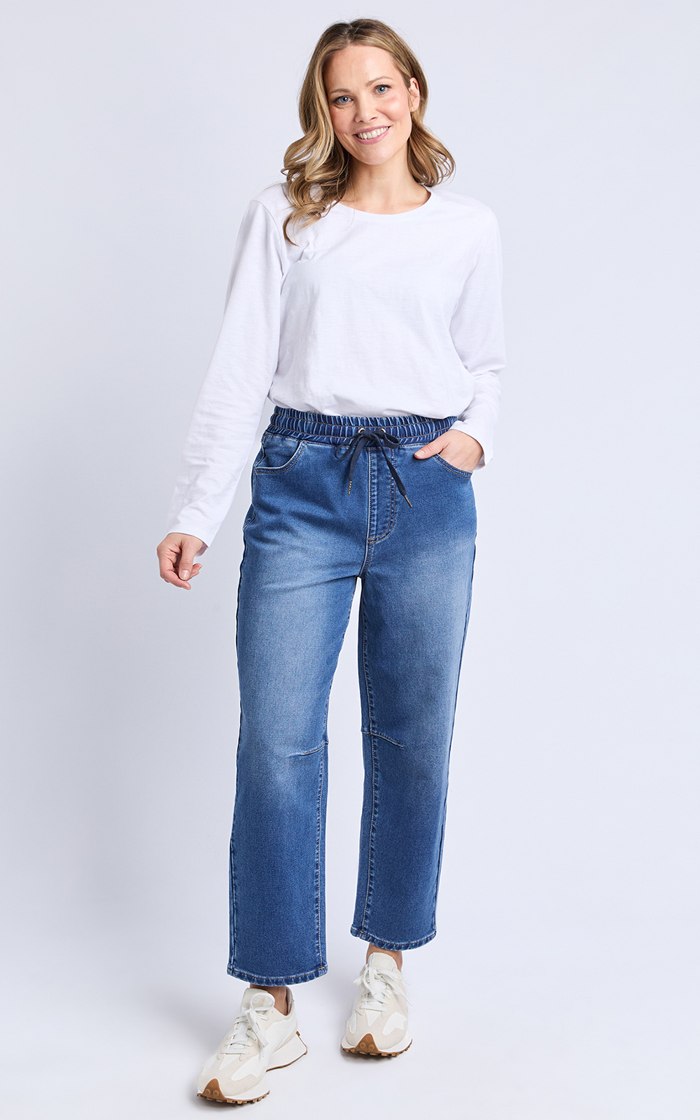 Marta Barrel Jogger product photo.