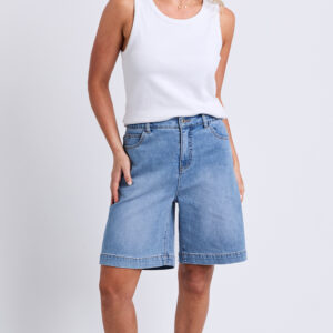 Birdie Long Denim Short