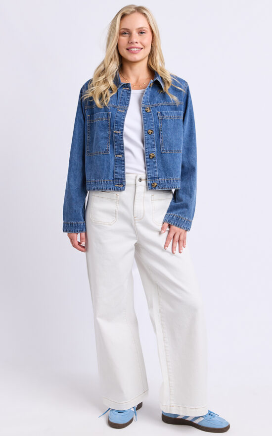 Essie Denim Jacket product photo.