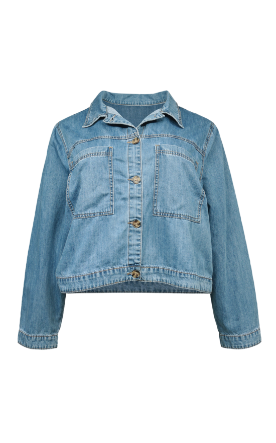 Essie Denim Jacket product photo.
