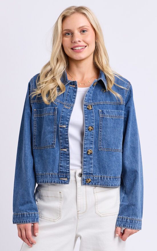 Essie Denim Jacket product photo.