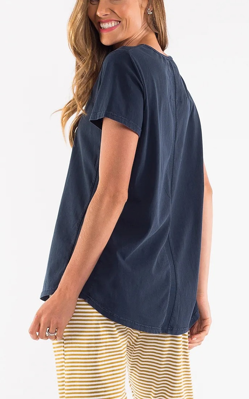 Rib V Neck  product photo.