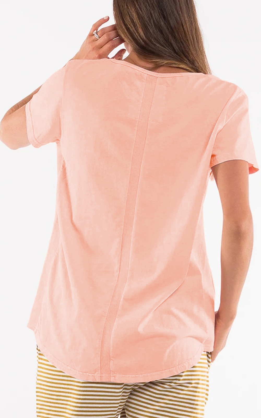 Rib V Neck  product photo.