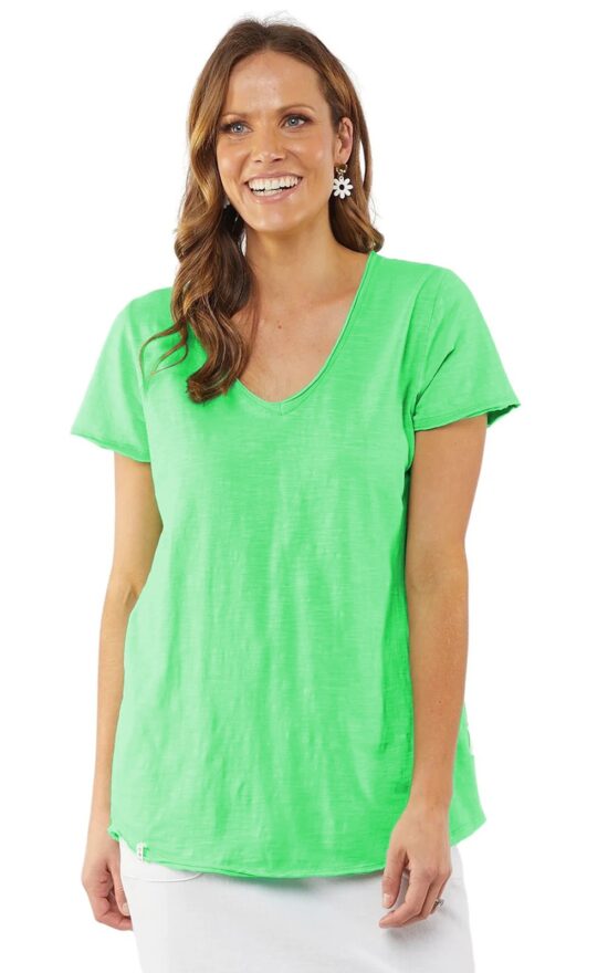 Ruby Vee Neck  product photo.