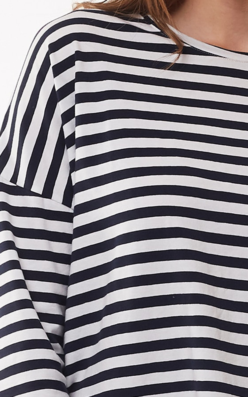 Society Stripe L/S Tee product photo.