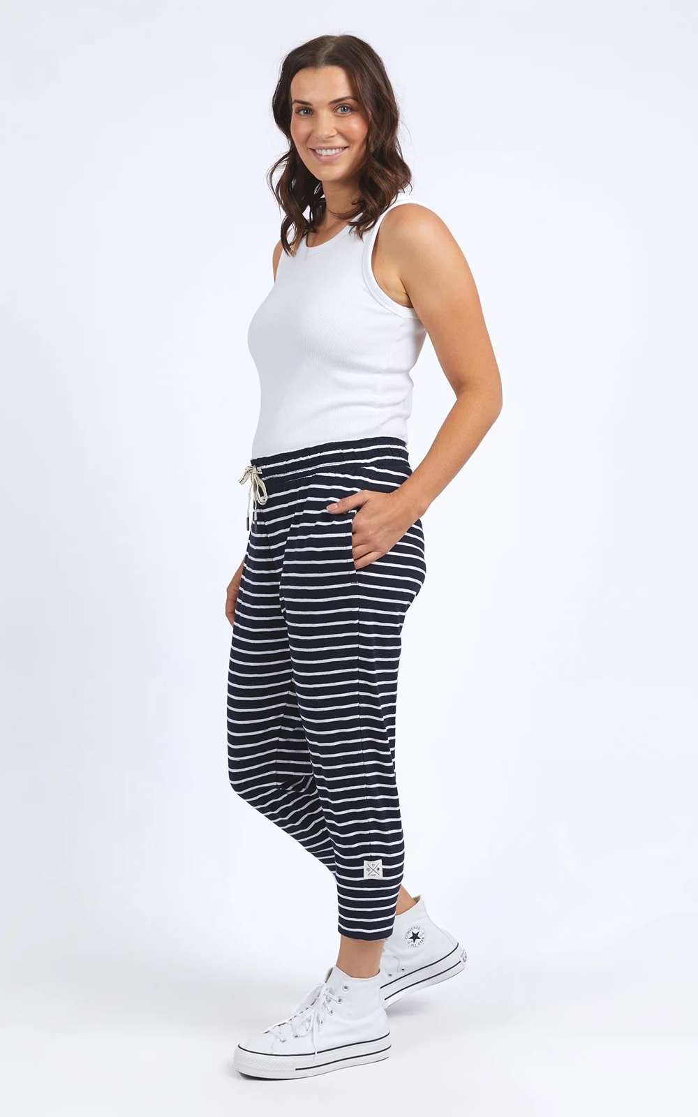 Brunch Pant Stripe product photo.