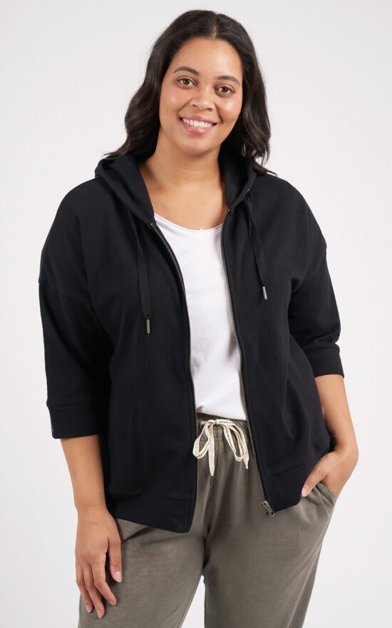 Beachy Zip Hoodie product photo.