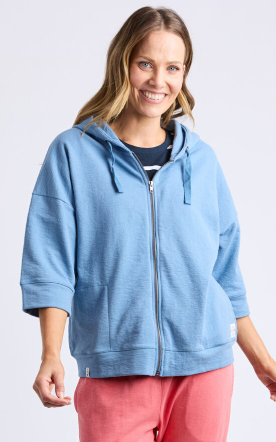 Beachy Zip Hoodie product photo.