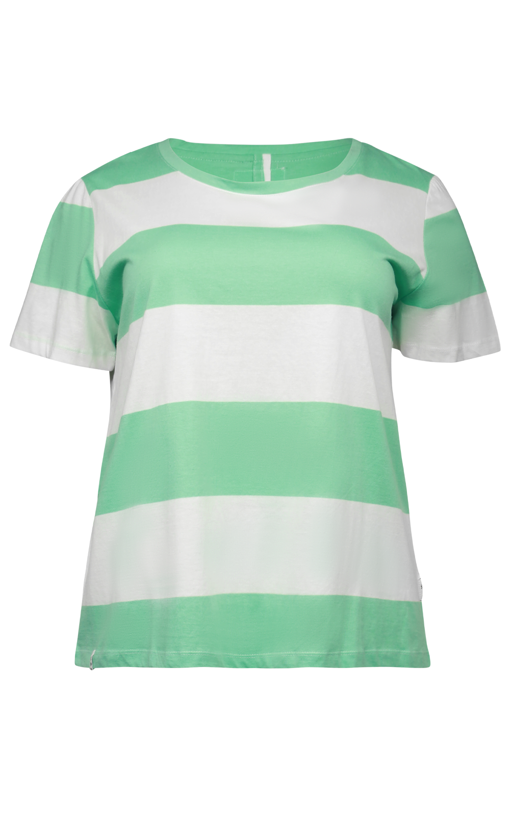 Block Stripe Ss Tee product photo.