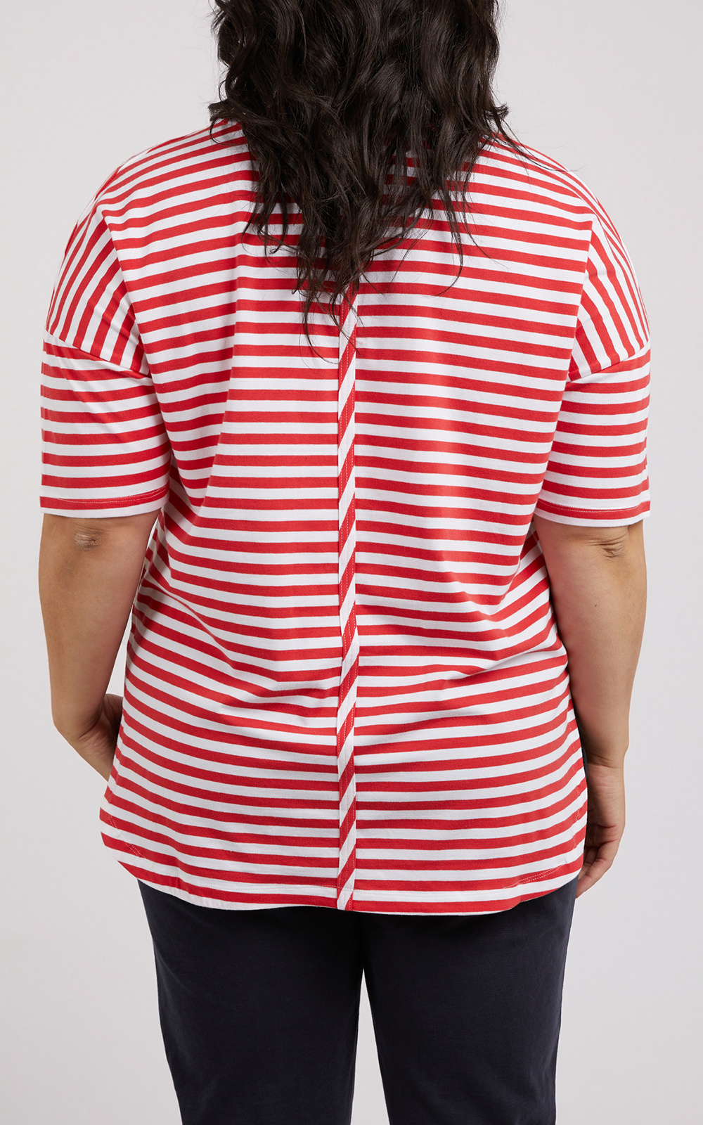 Lauren S/S Tee Stripe product photo.