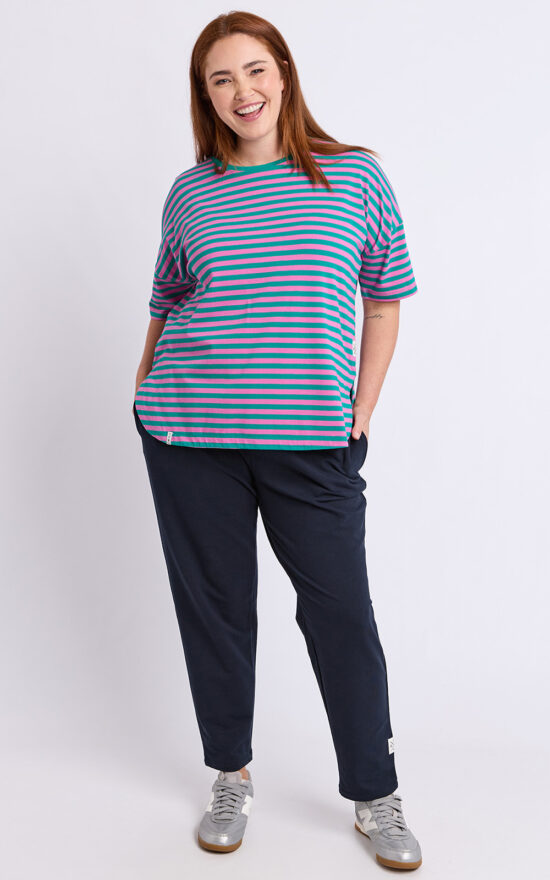 Lauren S/S Tee Stripe product photo.