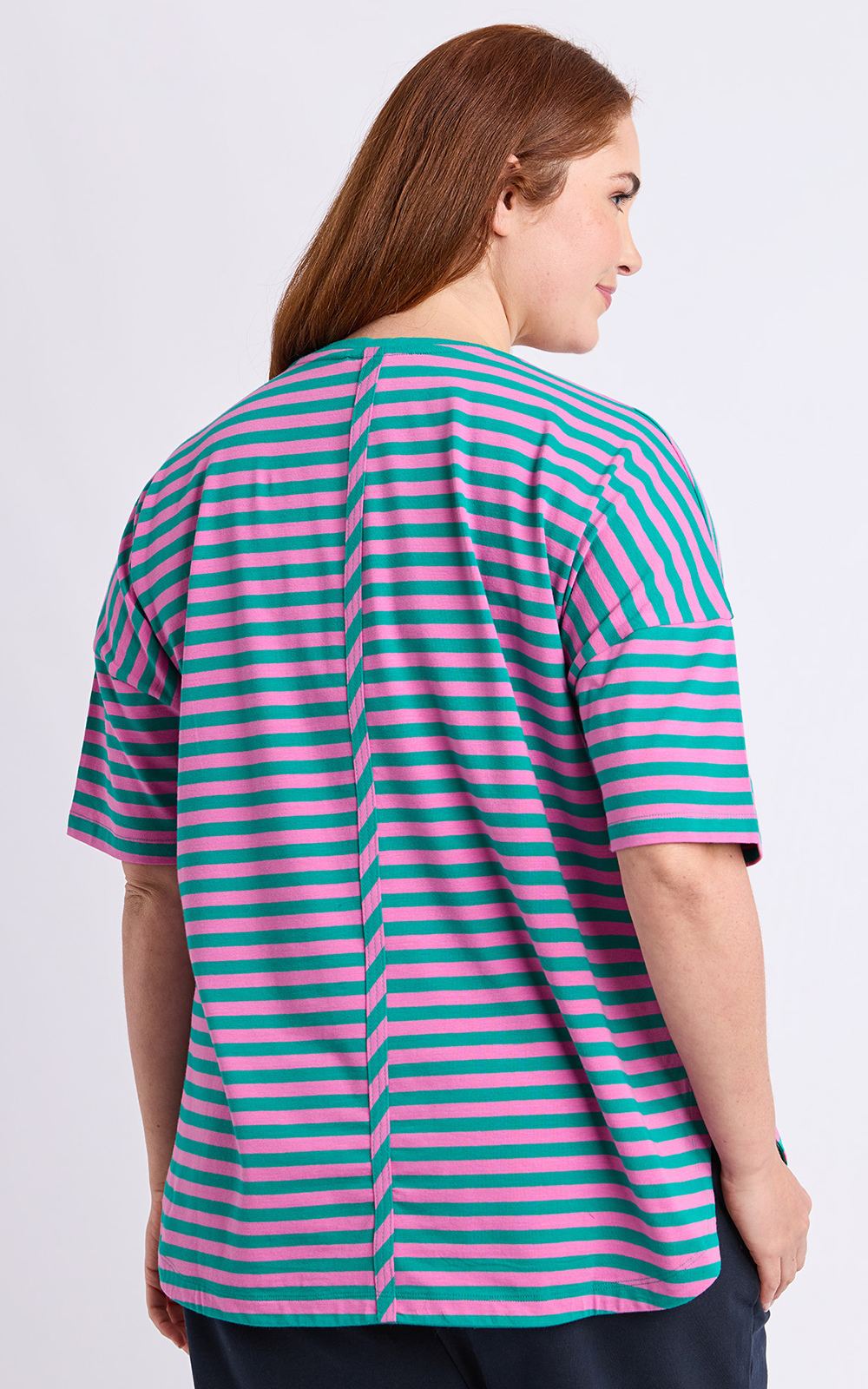 Lauren S/S Tee Stripe product photo.