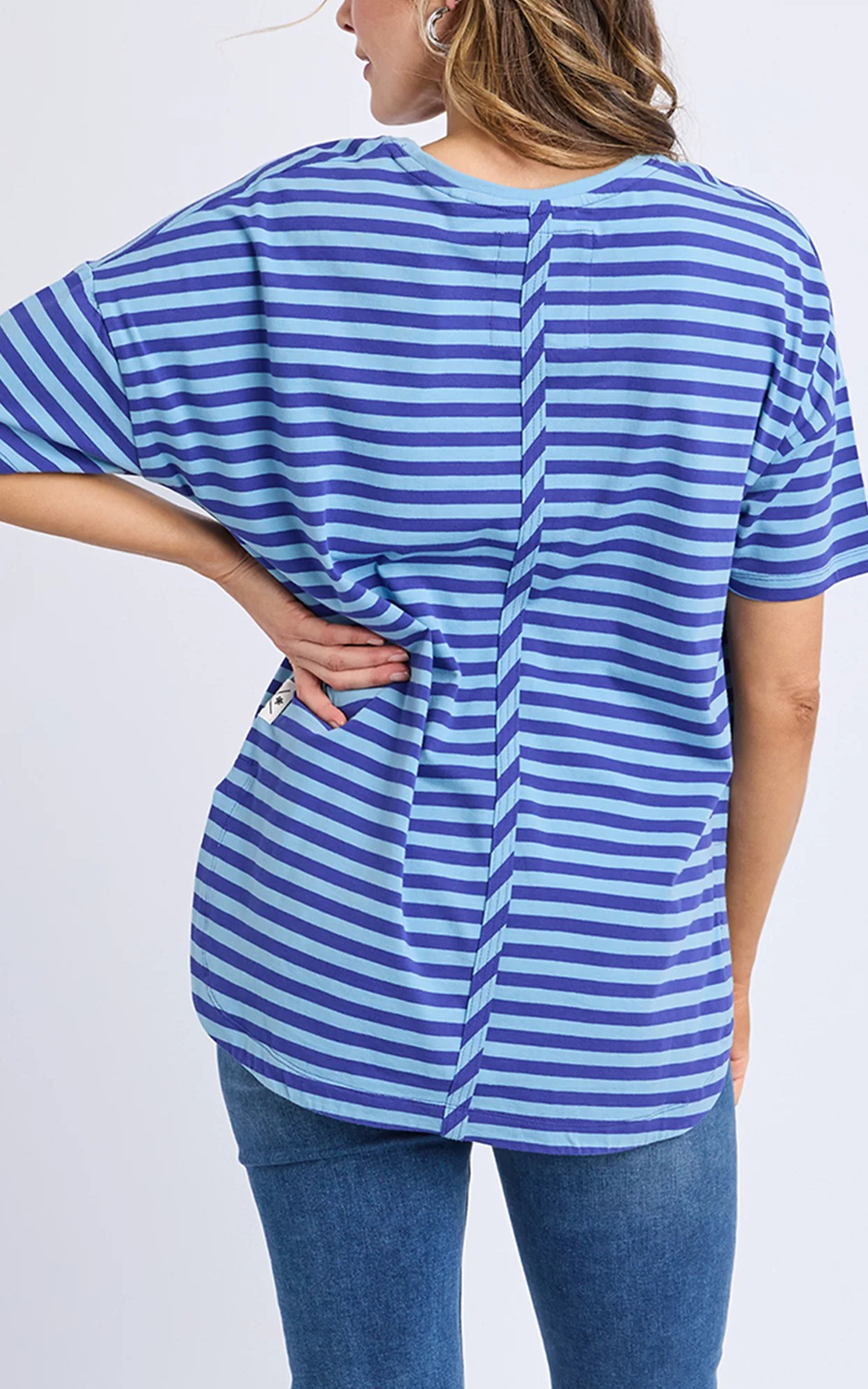 Lauren S/S Tee Stripe product photo.