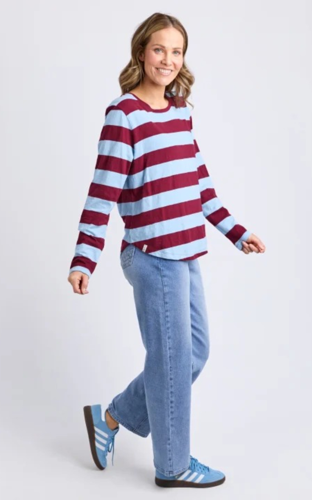 Spritz Stripe Ls Tee product photo.