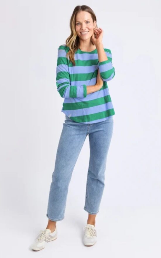 Spritz Stripe Ls Tee product photo.