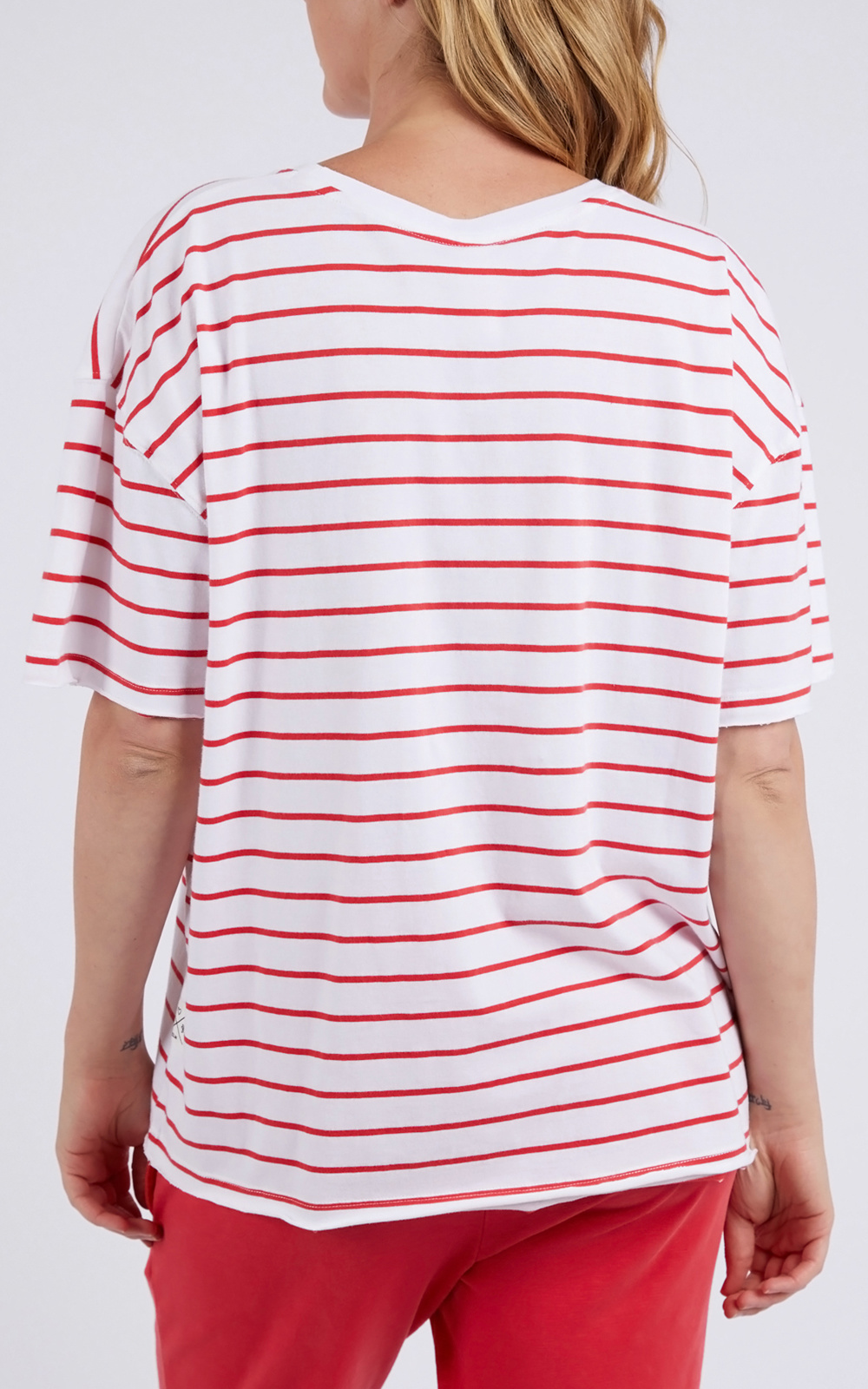 Winona Stripe Ss Tee product photo.