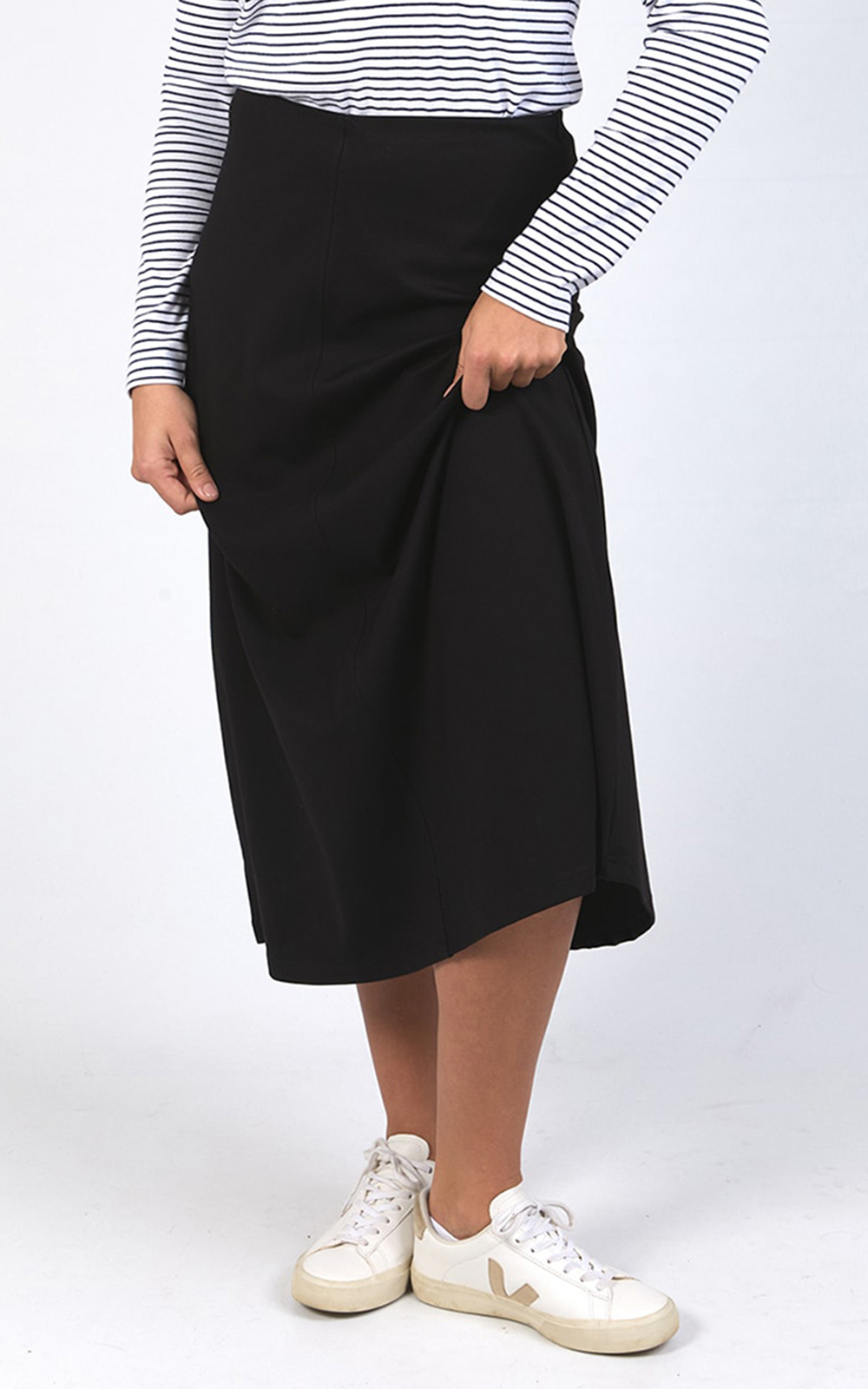 Penny Ponte Skirt  product photo.