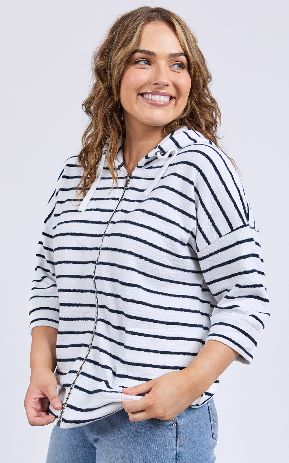 Beachy Hoody Stripe product photo.