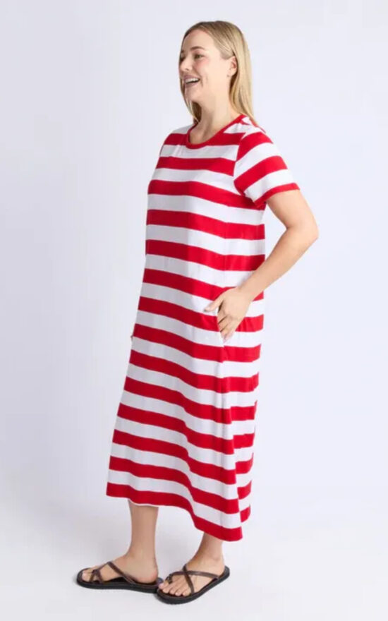 Adira Dress Stripe product photo.
