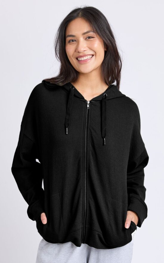 Beachy Zip Hoodie product photo.