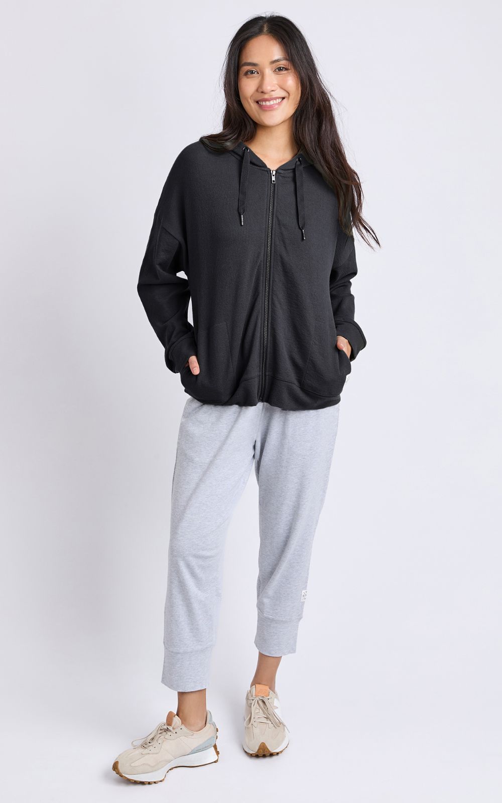 Beachy Zip Hoodie product photo.