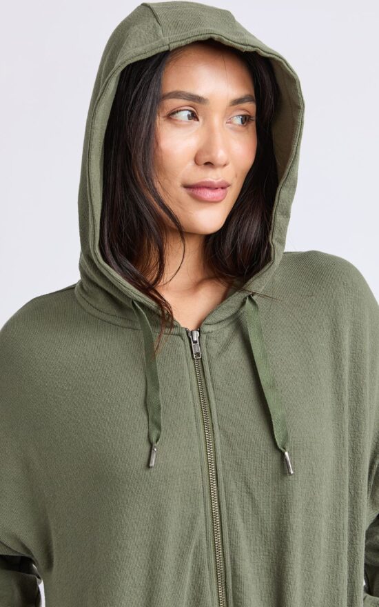 Beachy Zip Hoodie product photo.