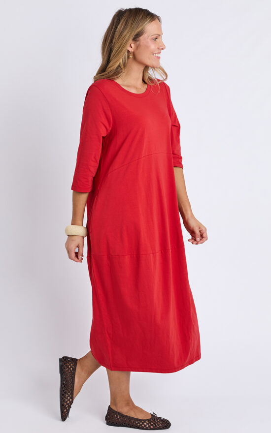 Diana Dress 3/4 Sleeve product photo.