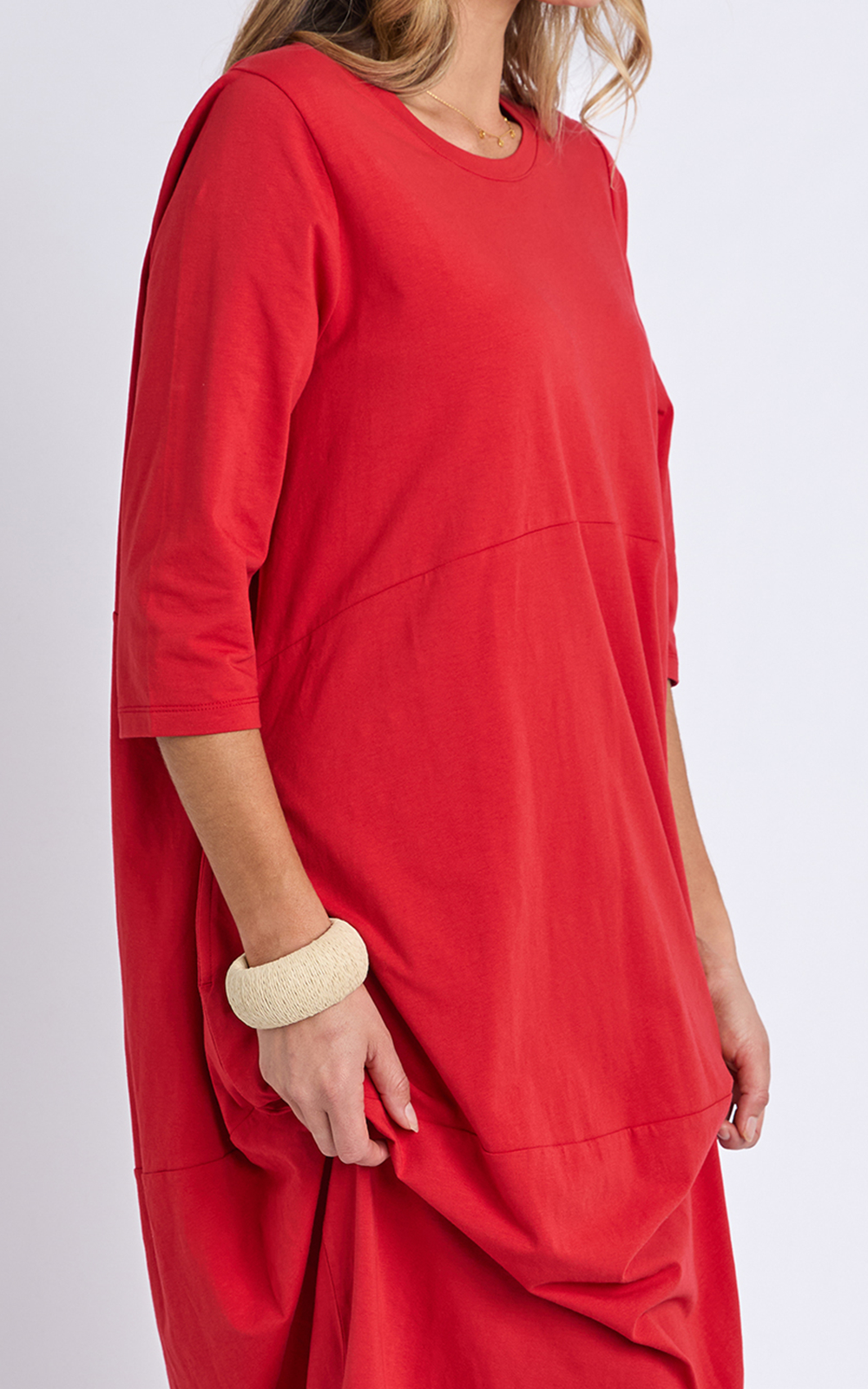 Diana Dress 3/4 Sleeve product photo.