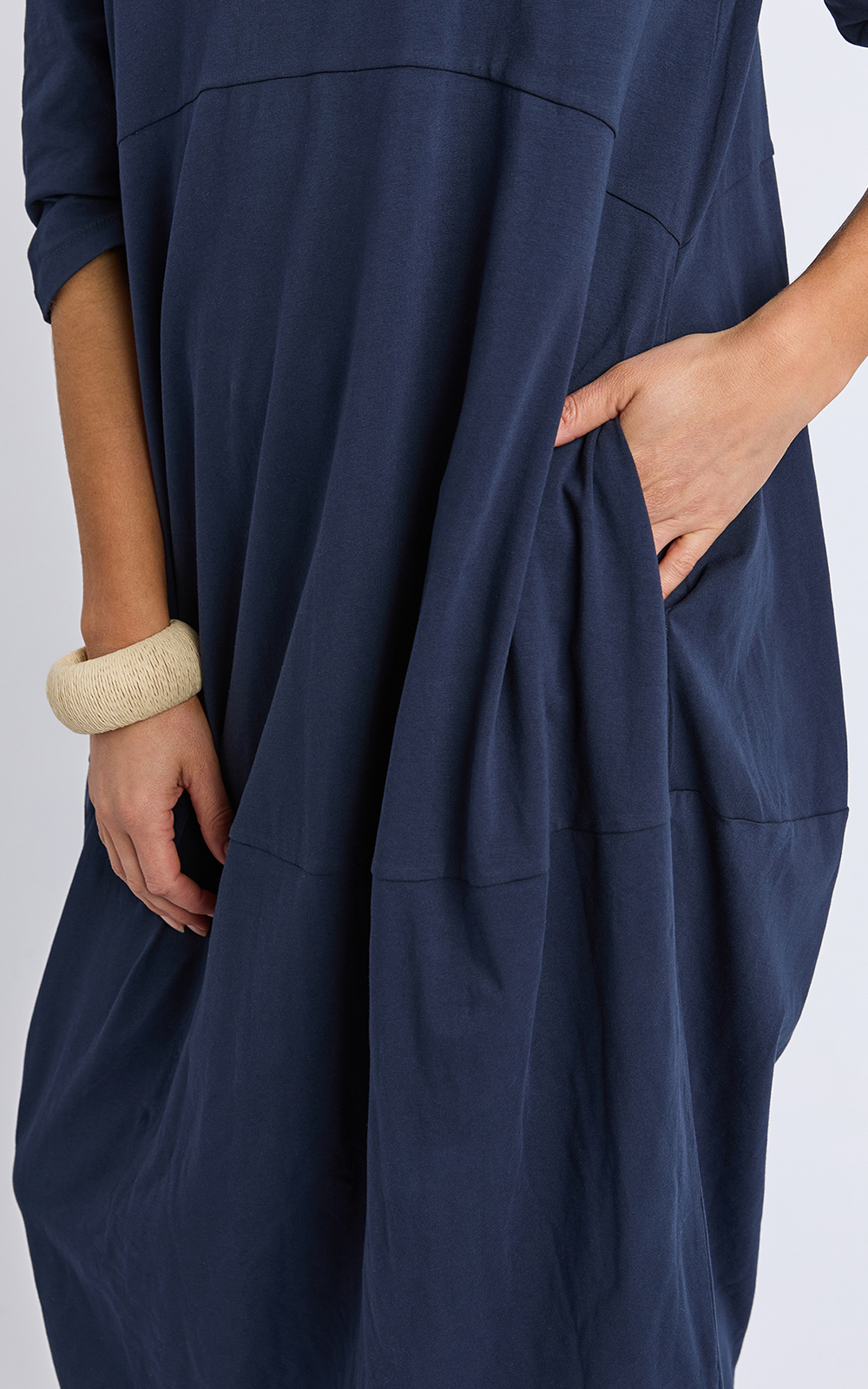 Diana Dress 3/4 Sleeve product photo.