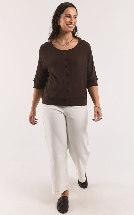 Yvette S/S Cardi product photo.
