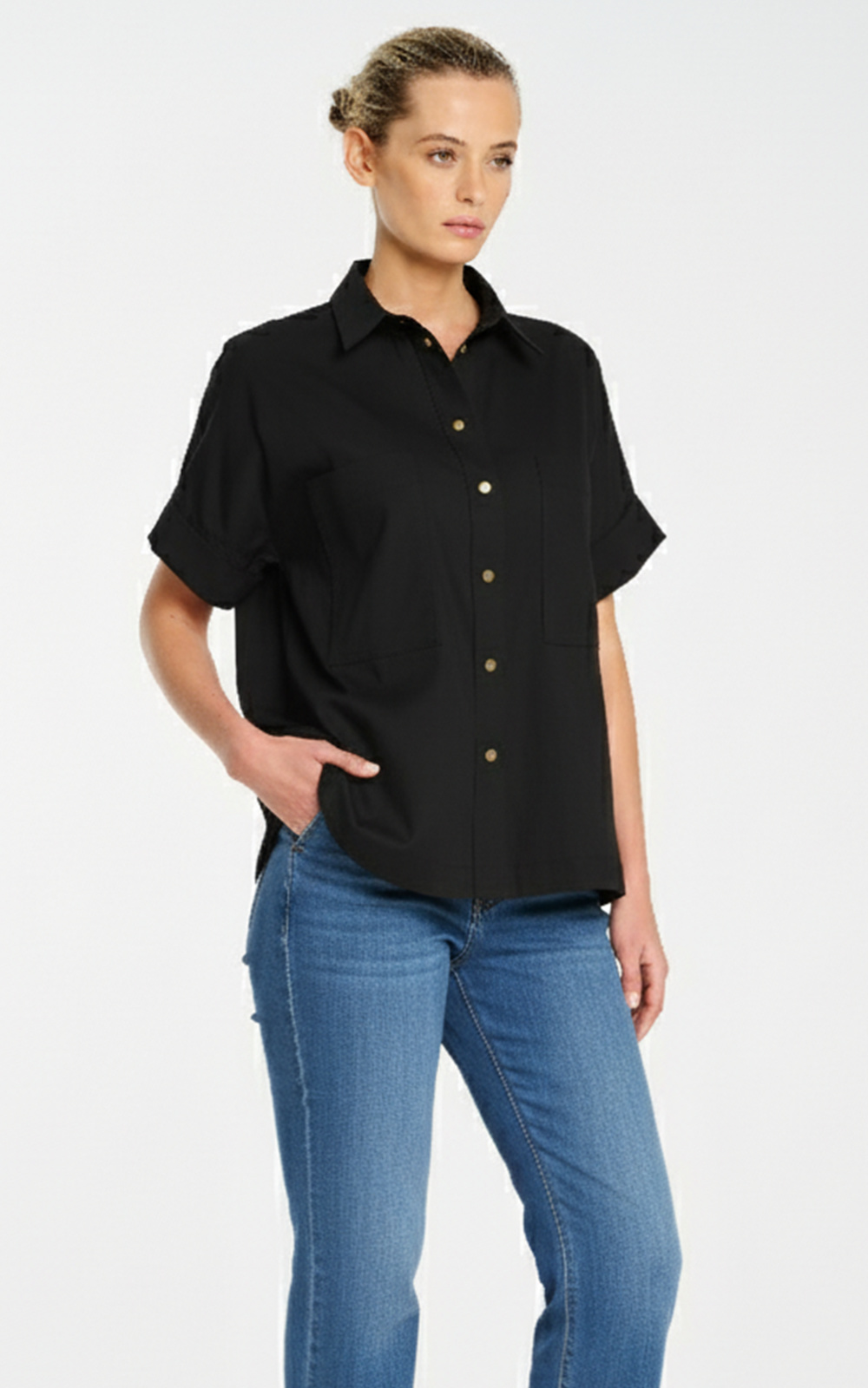 Stud Shell Shirt product photo.