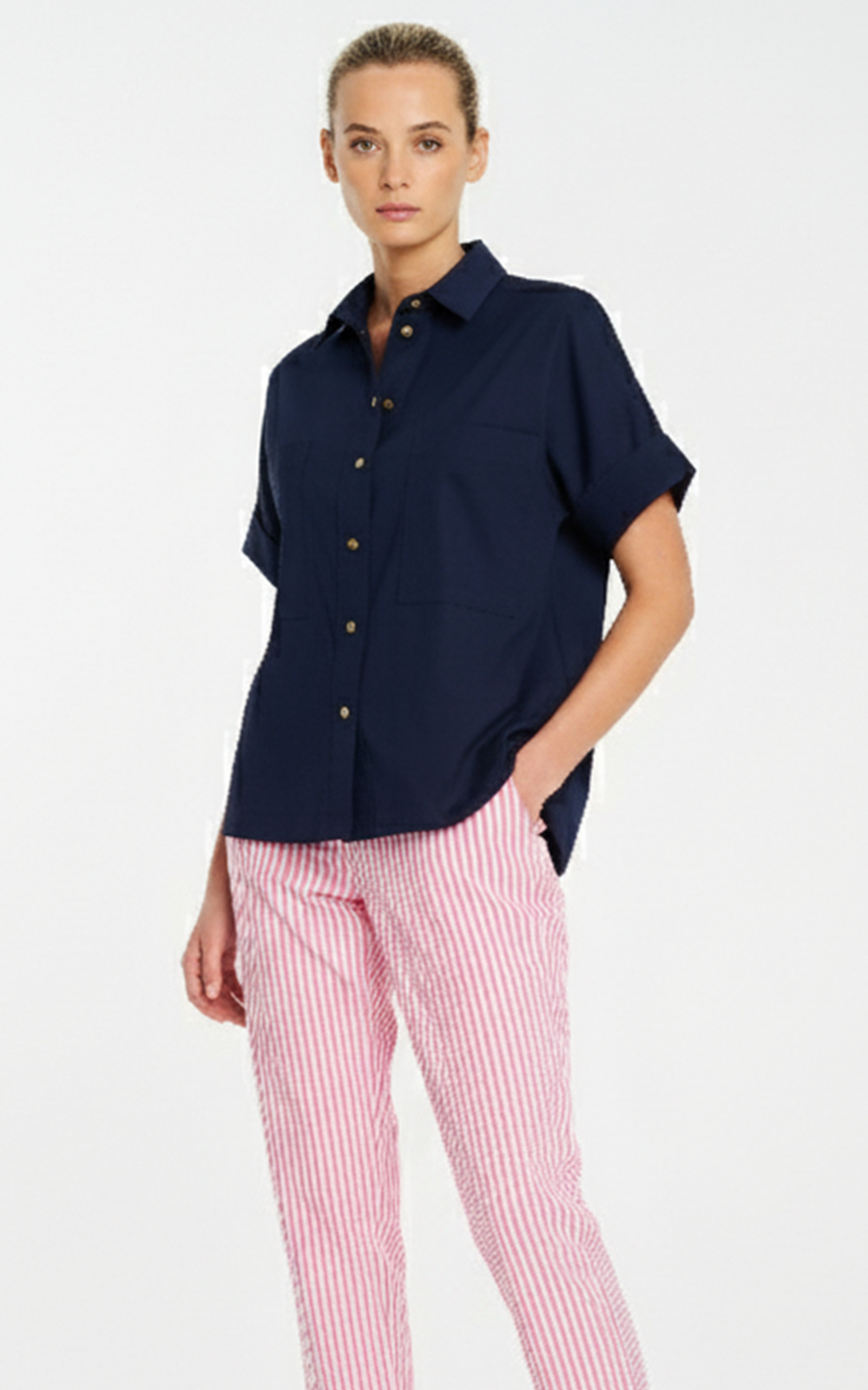 Stud Shell Shirt product photo.