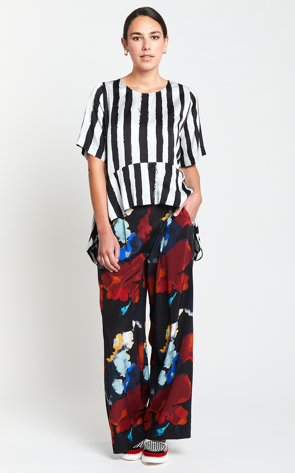 Rive Gauche Pleat Palazzo product photo.