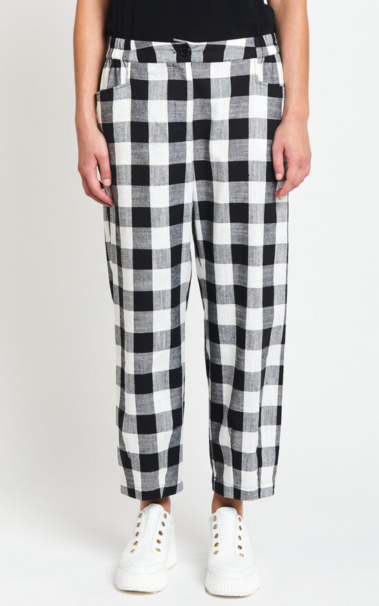 Gingham Devon Pant product photo.