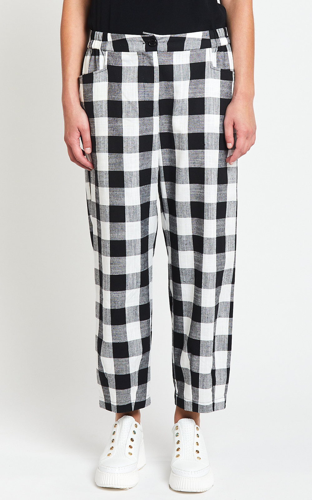 Gingham Devon Pant product photo.