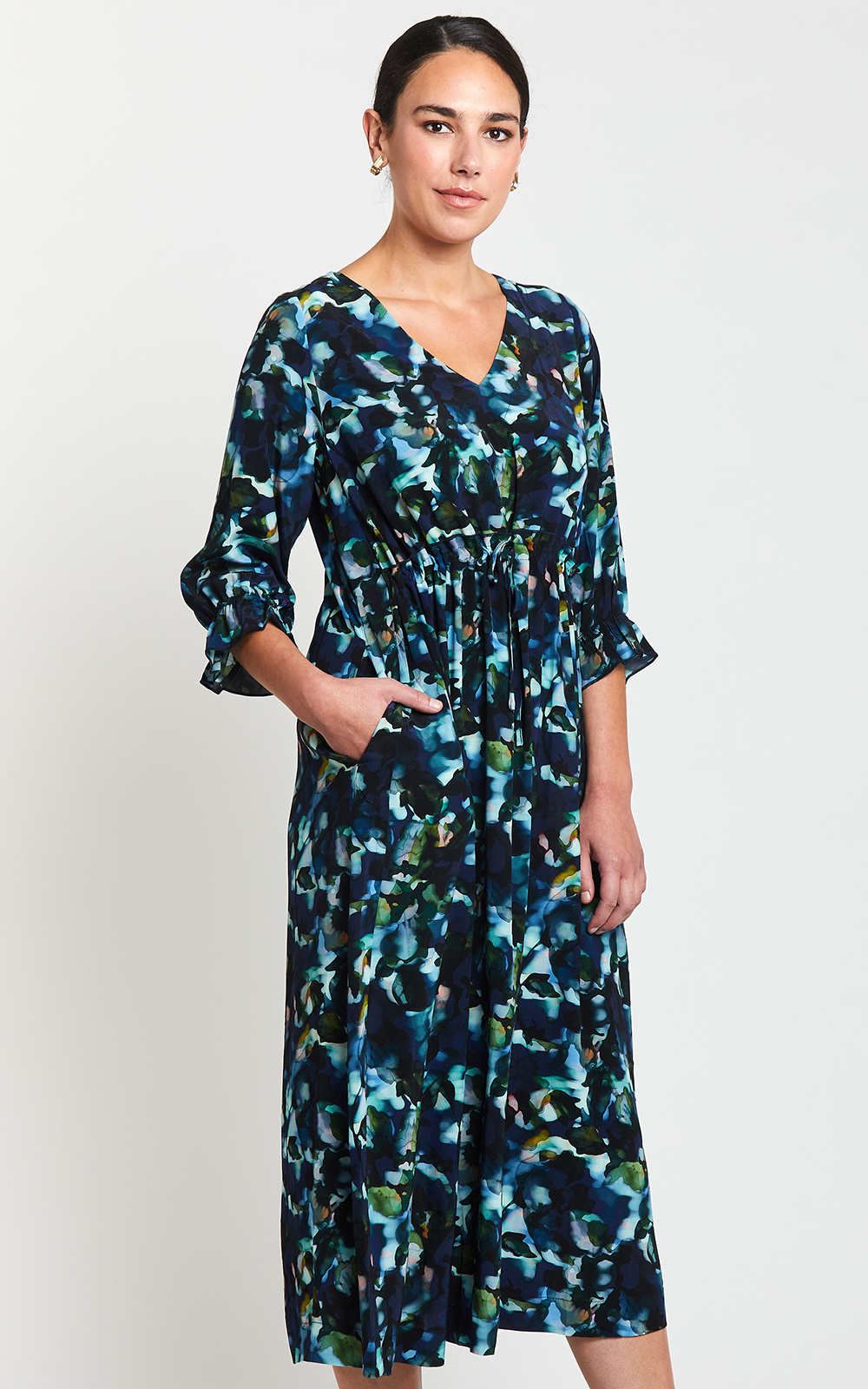 Troubled Water Shift Dress product photo.