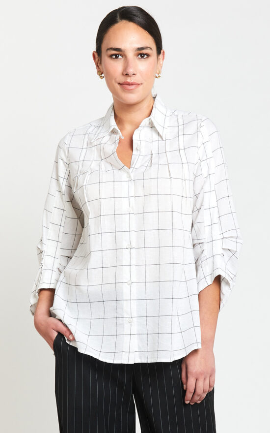 Broadway Pleat Shirt product photo.