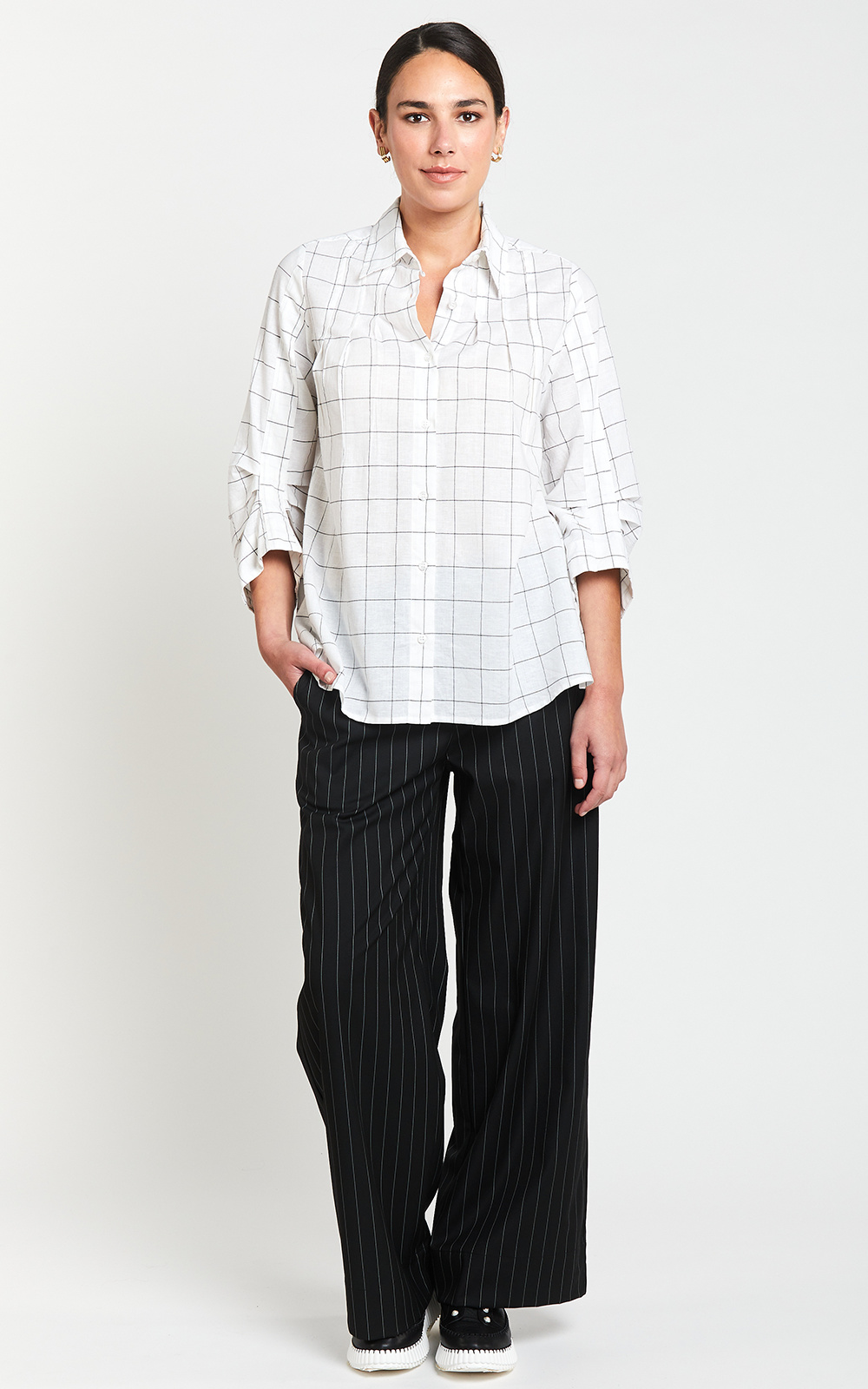 Broadway Pleat Shirt product photo.
