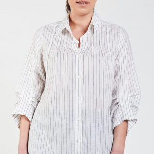 Pinstripe Pleat Shirt