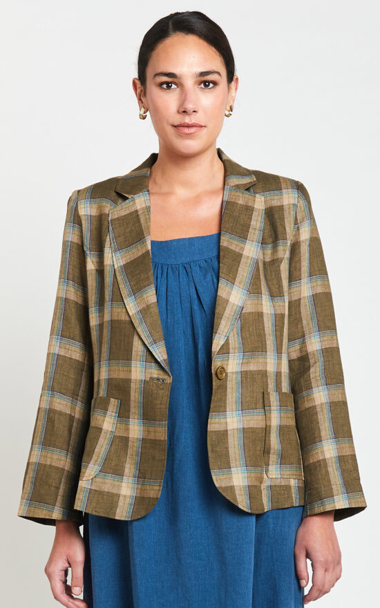 Dublin Linen Blazer product photo.