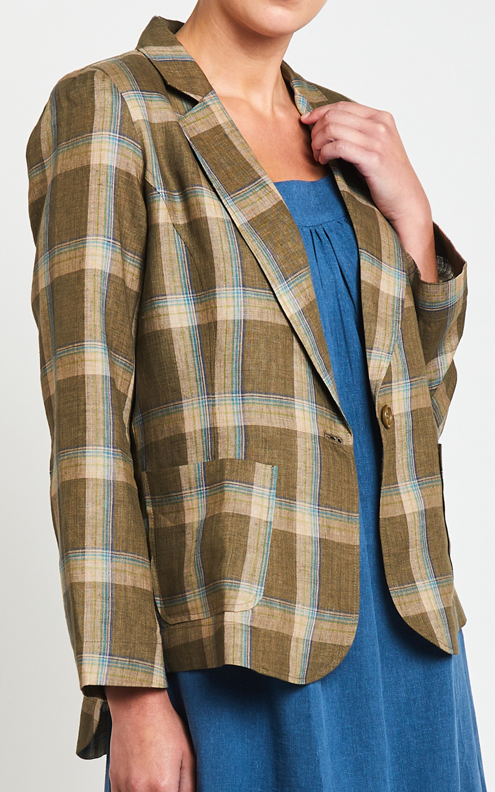 Dublin Linen Blazer product photo.