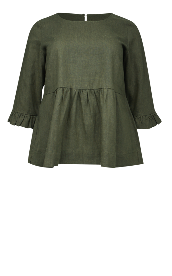 Hudson Frill Top product photo.